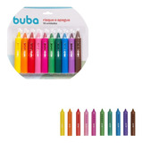 Caneta Risca E Apaga Kit 10 Cores Azulejo Bebê Fácil Buba
