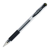 Caneta Signo Dx Preta Rollerball 0.38mm Uni-ball Fina Gel Cor Do Exterior Transparente