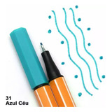 Caneta Stabilo Azul Point 88