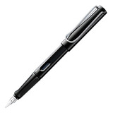 Caneta-tinteiro Preta Lamy Safari, Cor Da Tinta: Azul, Cor Exterior: Preta
