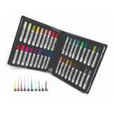 Canetas Aquarelaveis Magic Color Soft Type 36 Cores