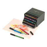 Canetas Pitt Faber-castell Com 60 Cores - Gift Box