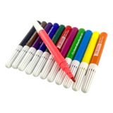 Canetinha Colorida Mini Hidrográfica 12 Cores Cores Vivas