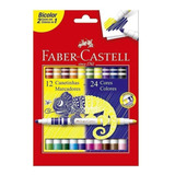 Canetinha Faber Castell Bicolor 24 Cores