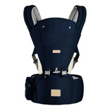 Canguru Ergonômico Bebê 12 Posições Assento 3x1 Shark Blue Cor Azul-marinho
