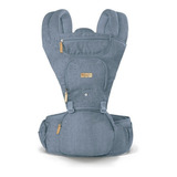 Canguru Para Bebê Hipseat Azul Taupe Até 15kg - Fisher Price Cor Azul