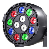 Canhão 12 Led Rgbw 3 Watt Iluminação Profissional Strobo Dmx 110v/220v (bivolt)