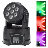 Canhão Moving Head 7 Led Efeito Rgbw Strobo Refletor