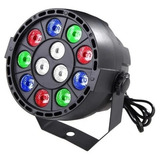 Canhao Refletor Par 36 12 Leds Rgb Dmx Jogo De Luz Balada Dj