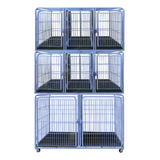 Canil Gatil Gaiola Modular 8 Lugares P/ Petshop Veterinária