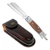 Canivete Bianchi 10102/33 Marrom Tradicional Aço Inox De Bainha Antigo Top