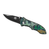 Canivete Camuflado Lâmina Preta Albatroz Manual C/ Bainha