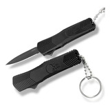  Canivete De Bolso Automático Corte Duplo Camping Pesca Caça