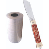 Canivete De Enxertia Profissional + Fita De Enxerto 10cm