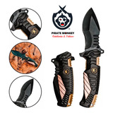 Canivete Robusto Tatico Fire Fighters - Gold - Com Nfe