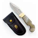 Canivete Sorocaba Elmo Dorso Mosqueado Cabo Em Chifre Bovino