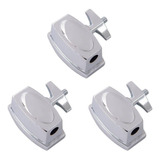 Canoa Spanking Cromada Para Pé De Surdo - Kit Com 3 Unidades