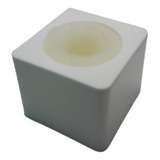 Canopla Para Microfone Acrilico Branco Espuma