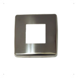 Canopla Quadrada Estampada Aço Inox 304