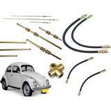 Canos Freio Mestre + Rodas + Conexao + Flexivel Fusca Itamar