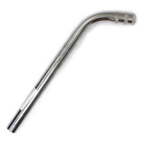Canote De Selim Curvo Aço Sem Carrinho 22.2mm X 320mm . Cor Prata