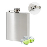 Cantil Porta Bebida Bolso 235ml Inox