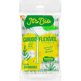 Canudo Flexível Biodegradável Strawplast C/ 1000 Unidades