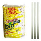 Canudo Super Biodegradável Milk Shake Grosso