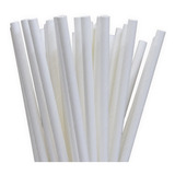Canudos De Papel Branco - Biodegradável 1.000und