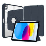 Capa 360° Giratória Slot Caneta Para iPad 8 A2429 + Película
