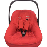Capa Acolchoada P Bebê Conforto Universal Algodão - Vermelho
