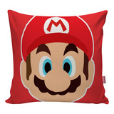 Capa Almofada Decorativa Game Gamer Jogo Menino Mario 66