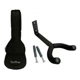 Capa Almofadada P/ Violão Folk Clássico Redburn + Suporte