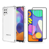 Capa Anti Queda Para Samsung Galaxy M62 + Pelicula 5d Gel