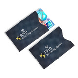 Capa Anti Roubo Cartão De Crédito Bloqueador Rfid Kit Com 2