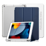 Capa Apple iPad 9ª Ger. 10.2 Suporte P/ Pencil + Película
