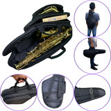 Capa Bag Acolchoado 2 Bolsos Acessorios Sax Alto Extra Luxo