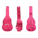 Capa Bag Luxo Almofadada Cargo P/ Violão Rosa Tagima