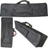 Capa Bag Master Luxo Teclado Korg Sp200 Nylon Preto Carbon