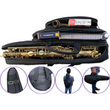 Capa Bag Mochila 2 Bolsos Hinario Tudél Sax Alto Extra Luxo