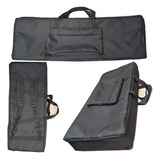 Capa Bag Para Teclado Korg Pa600 Nylon Master Luxo (preto)