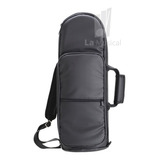 Capa Bag Para Trompete Premium Couro Preto Pelucia
