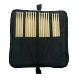 Capa Bag Porta Baquetas Almofadada C/10 Pares Baqueta 5a