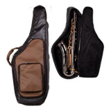 Capa Bag Semicase Sax Tenor Couro Pvc Pelúcia Alta Qualidade