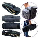Capa Bag Soft Case Trompete Mochila Espumada Luxo Extra Nfe