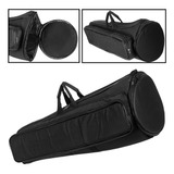 Capa Bag Trombone Longo Extra Luxo C/ Bolsos Preto Lp Bags