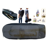Capa Bag Trompete Luxo Tipo Mochila Espumada Oleo + Grease