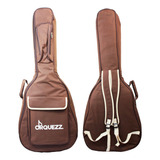 Capa Bag Violão Nylon Almofadada Brown Luxo Reforçada 10mm