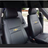 Capa Banco Carro 100% Couro Courvin Do Celta 2012 Logo Gm