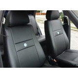 Capa Banco Carro Couro Courvin Do Voyage G5 2011 Logo Vw